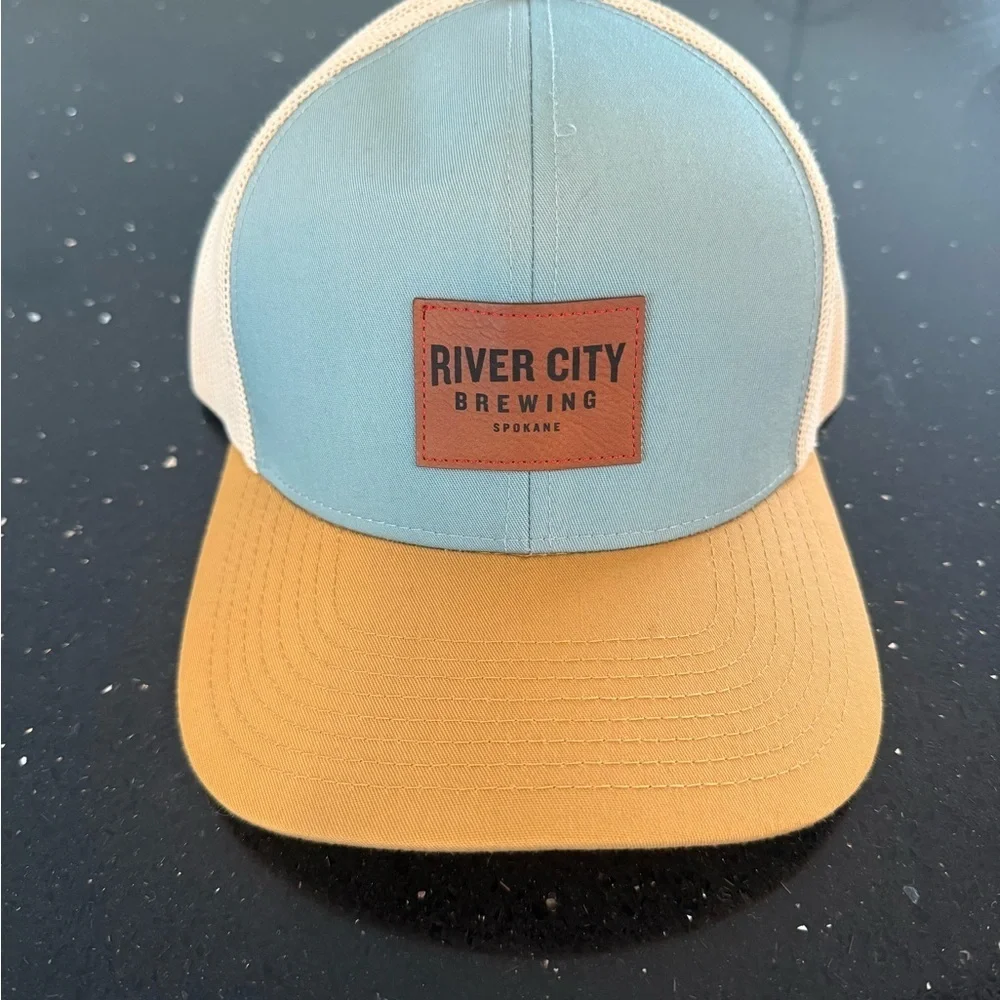 River City Brewing Blue and Tan Cap